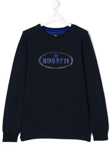 Bugatti Kids Teen Logo Embossed Sweatshirt - Blue