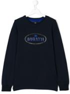 Bugatti Kids Teen Logo Embossed Sweatshirt - Blue