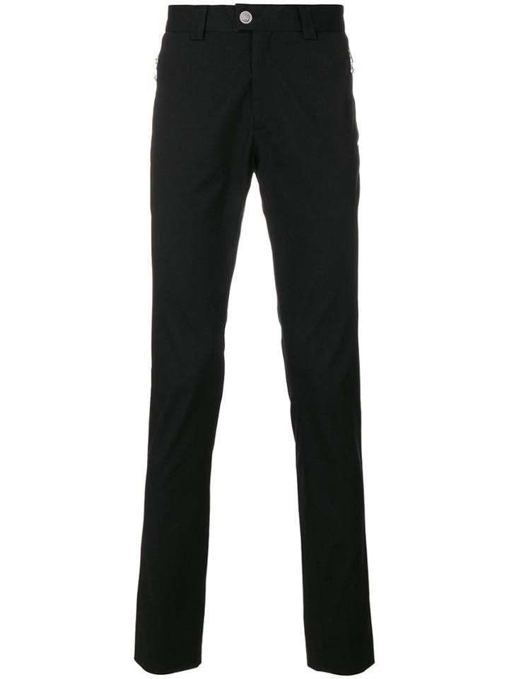 Versus Straight Leg Trousers - Black