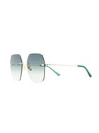 Spektre Hexagon Frame Sunglasses - Green