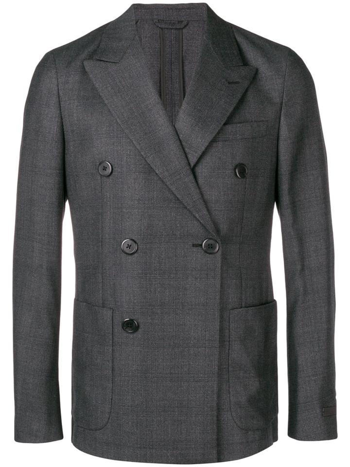 Prada Double-breasted Blazer - Grey