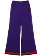 Gucci Web Trim Culottes - Purple