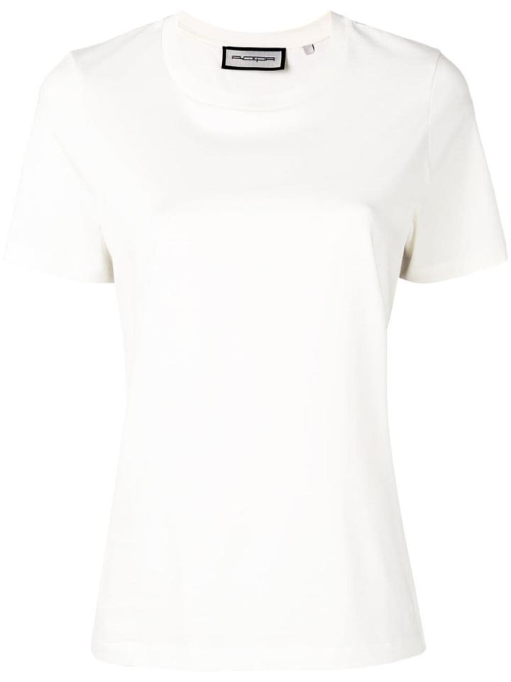 Roqa Side Stripes T-shirt - White