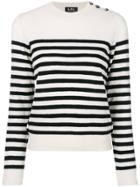 A.p.c. Striped Knitted Top - Nude & Neutrals