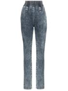 Miu Miu High-waisted Elasticated Cuff Jeans - Unavailable