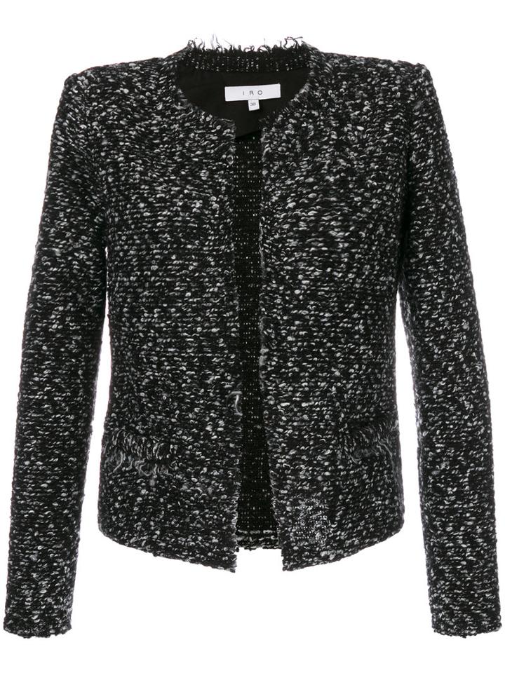 Iro - Cof Jacket - Women - Acrylic/polyester/wool - 40, Black, Acrylic/polyester/wool