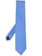 Salvatore Ferragamo Trumpet Print Tie - Blue