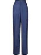 Protagonist Pinstriped Straight Leg Trousers