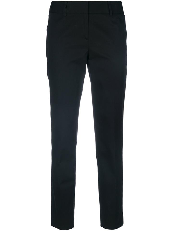 Alberto Biani Slim Cropped Trousers - Black