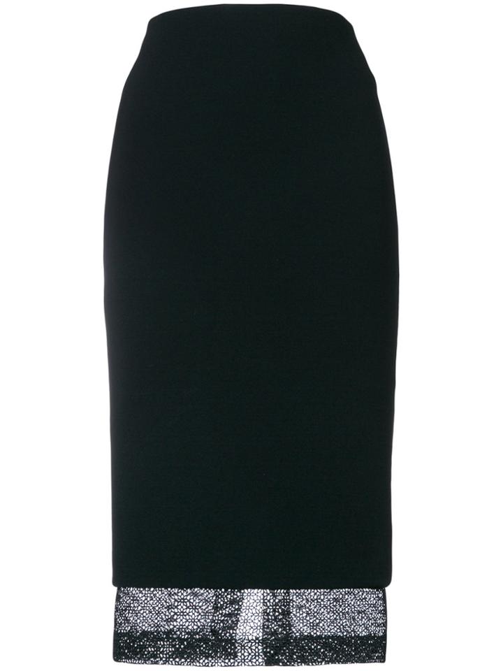 Victoria Beckham Classic Pencil Skirt - Black