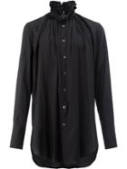 Ann Demeulemeester Frill Collar Shirt - Black
