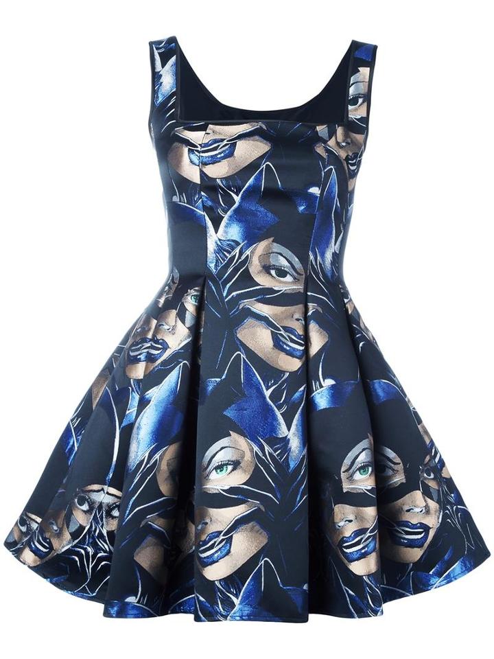 Philipp Plein 'do Ut Des' Catwoman Dress, Women's, Size: Medium, Black, Polyester/polyamide