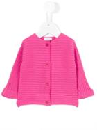 Il Gufo - Ribbed Cardigan - Kids - Cotton - 18 Mth, Pink/purple