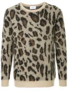 Ports V Leopard Intarsia Sweater - Brown
