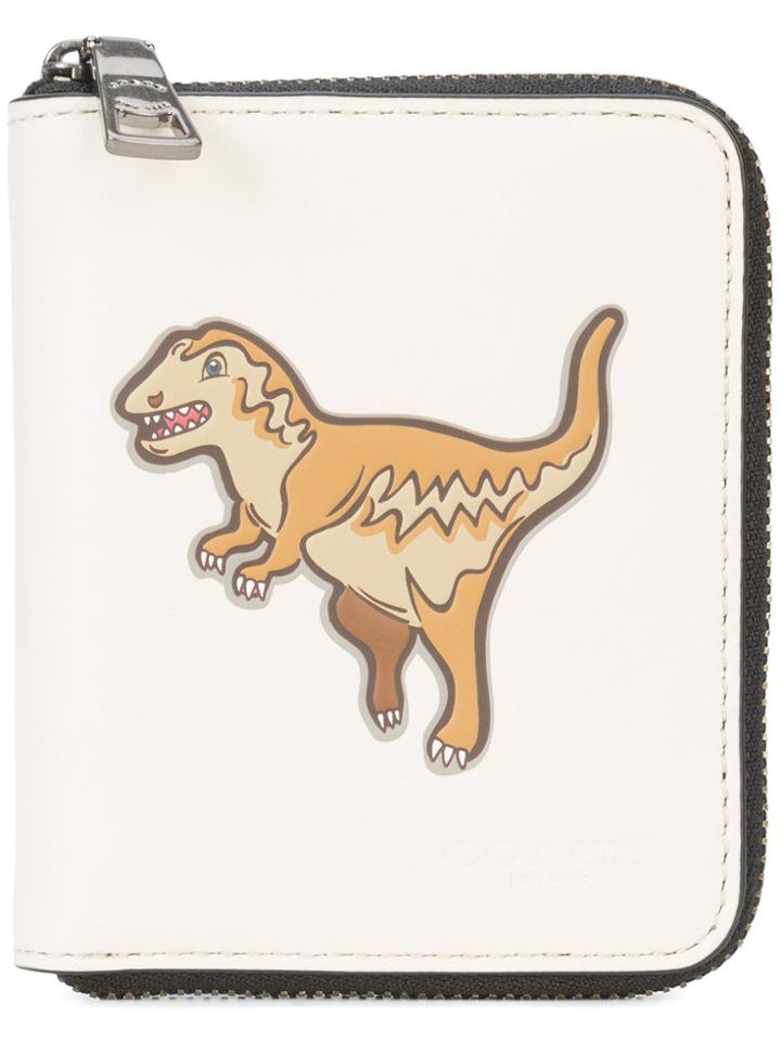 Coach Mascot Small Zip-around Wallet - White