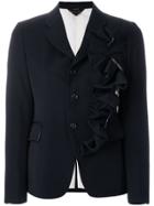Comme Des Garçons Ruffled Blazer - Black