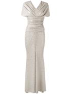 Talbot Runhof - Montano Dress - Women - Polyester/spandex/elastane/cupro - 42, Nude/neutrals, Polyester/spandex/elastane/cupro