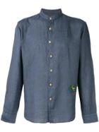 Altea Palm Tree Embroidered Shirt - Blue