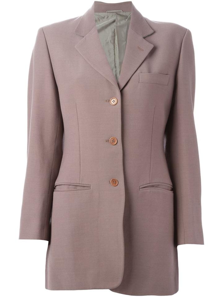 Romeo Gigli Vintage Three Button Blazer - Brown