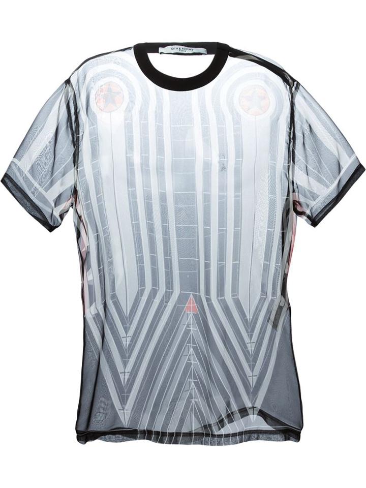 Givenchy Printed Sheer T-shirt