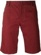Maison Margiela Bermuda Shorts, Men's, Size: 48, Red, Cotton/linen/flax