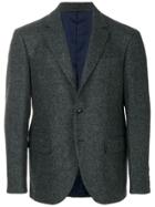 Mp Massimo Piombo Single Breasted Blazer - Grey