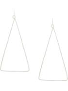 Petite Grand Triangular Earrings - Metallic