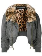 Junya Watanabe Comme Des Garçons Leopard-print Collar Bomber Jacket -