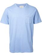 Oliver Spencer Envelope Pocket T- Shirt, Men's, Size: Large, Blue, Cotton
