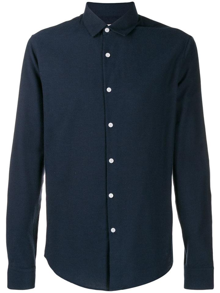 Sandro Paris Fitted Longsleeved Shirt - Blue