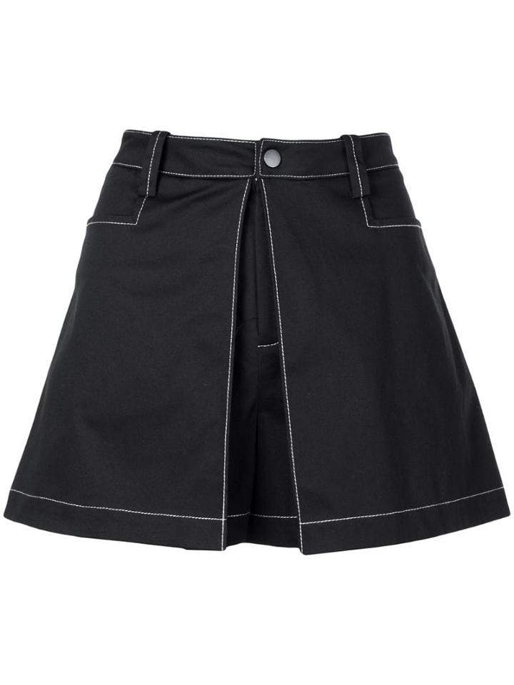 Alexis Laz Pleated Shorts - Black