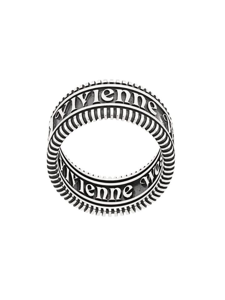 Vivienne Westwood Zip Design Stackable Ring - Silver