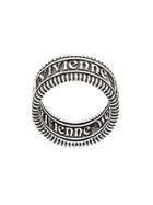 Vivienne Westwood Zip Design Stackable Ring - Silver