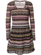 M Missoni Printed Panels Dress - Multicolour