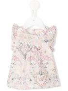 Simple Kids - Latvia Blouse - Kids - Cotton/polyester - 12 Mth, Toddler Girl's, Pink/purple