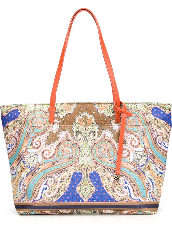 Etro Paisley Print Tote Bag