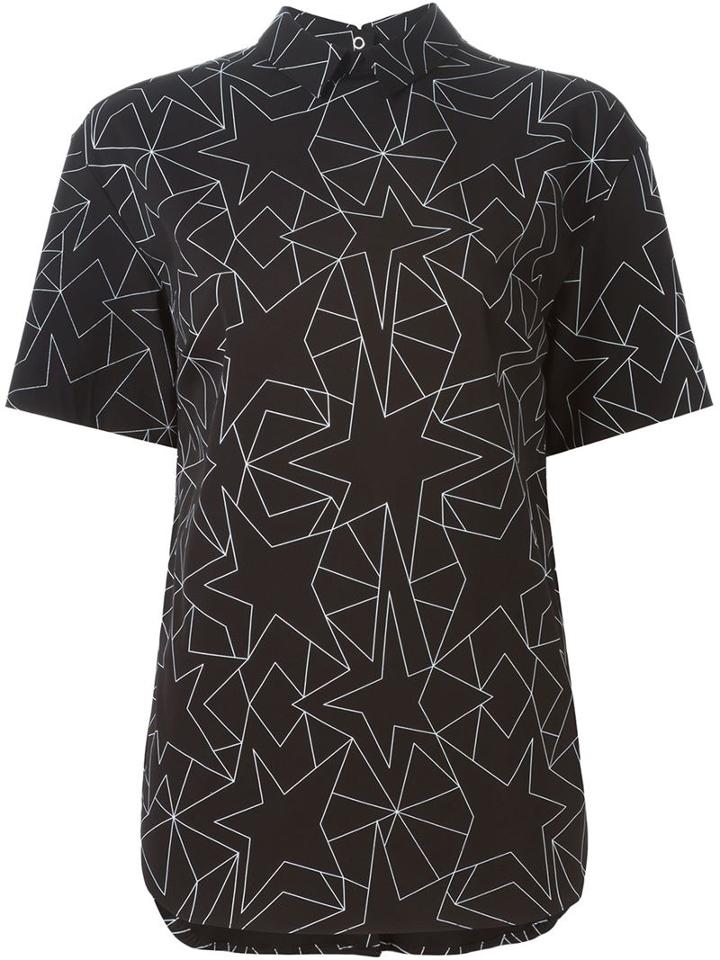 Neil Barrett Geometric Print Blouse