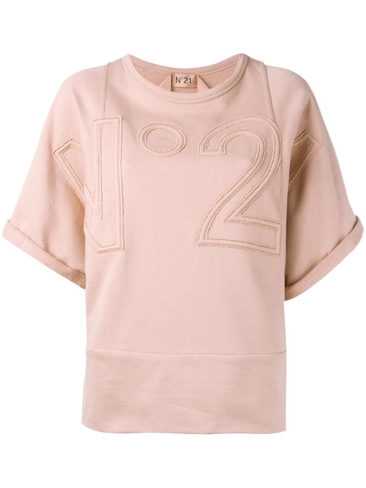 No21 Oversized Sweatshirt, Women's, Size: 38, Pink/purple, Cotton