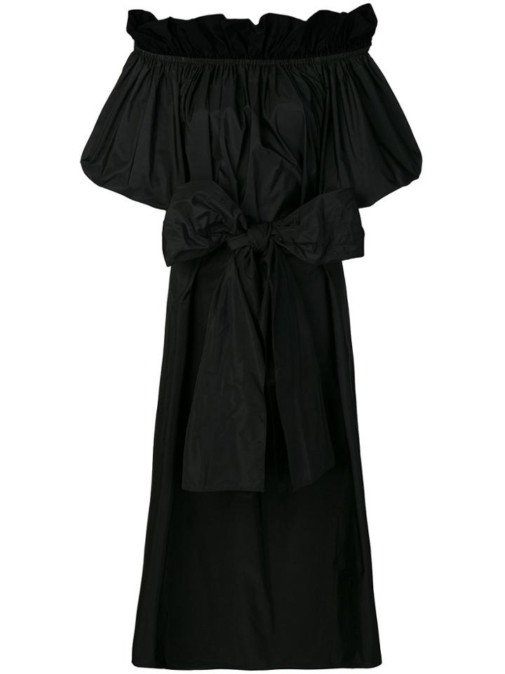 Stella Mccartney Off-the-shoulder Belted Dress - Black