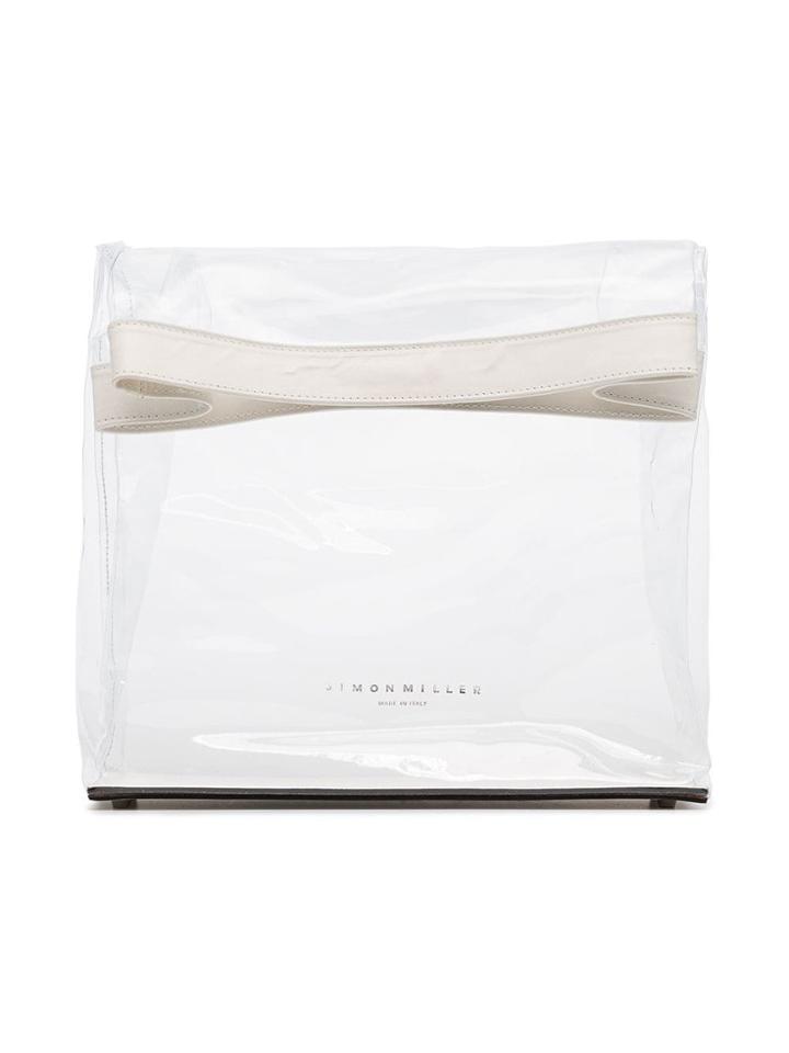 Simon Miller Miller Lunchbag30 Clear Pvc Cltch - White