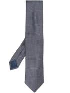 Brioni Geometric Pattern Silk Tie - Grey