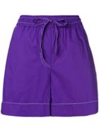 P.a.r.o.s.h. Elasticated Waist Shorts - Purple