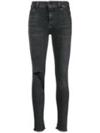 Dondup Ripped Knee Skinny Jeans - Grey