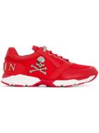 Philipp Plein Lion Runner Sneakers - Red