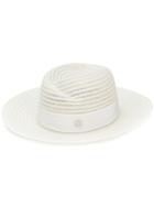 Maison Michel Boater Hat - Nude & Neutrals