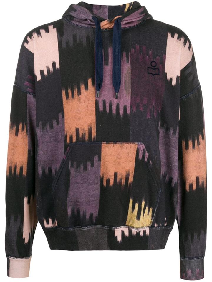 Isabel Marant Viley Graphic-print Hoodie - Purple