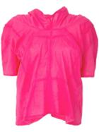 Comme Des Garçons Pre-owned Raw Edge Gathered Top - Pink