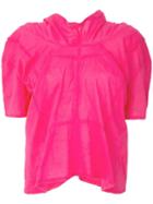 Comme Des Garçons Pre-owned Raw Edge Gathered Top - Pink