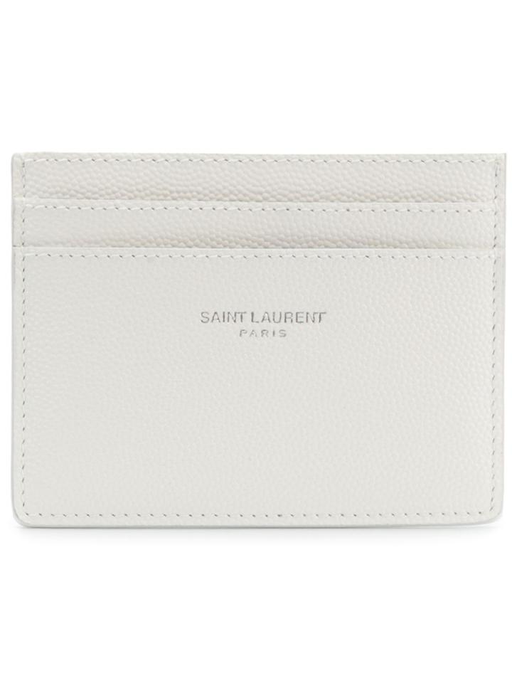 Saint Laurent 'paris' Cardholder - White