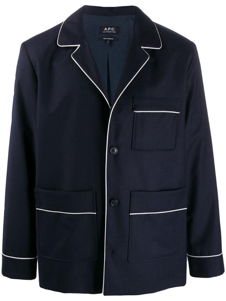 A.p.c. Patch Pocket Jacket - Blue